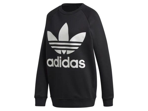 Bluza damska ADIDAS OVERSIZED SWEAT 32. Czarne bluzy bez kaptura damskie Adidas, uniwersalny, z bawełny. Za 329.00 zł.