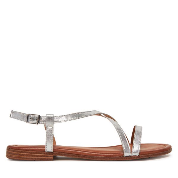 Sandały s.Oliver. Szare sandały damskie S.Oliver, bez wzorów, bez obcasa, na płaskiej podeszwie. Za 129.99 zł.