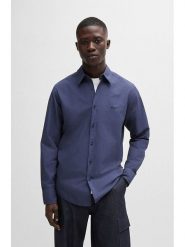 Hugo Boss Koszula - Regular fit - w kolorze granatowym rozmiar: L. Niebieskie koszule męskie Hugo Boss, l, bez wzorów, z bawełny, bez kołnierzyka, bez ramiączek. Za 206.42 zł.