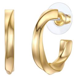 Yokoamii Kolczyki z Stop metali w Żółte złoto Kolczyki koła 1 ct Damski. Żółte kolczyki damskie Yokoamii, pozłacane. Za 139.99 zł.