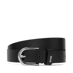 Pasek Damski BOSS. Czarne paski damskie Boss, bez wzorów. Za 319.99 zł.