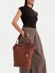 Lasocki Torebka CEO-LSK-K-023-06 Brązowy. Brązowe torebki klasyczne damskie Lasocki, bez wzorów, z materiału, bez dodatków. Za 219.99 zł.