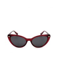 Polaroid Damskie okulary przeciwsłoneczne w kolorze bordowo-czarnym rozmiar: 52. Czarne okulary przeciwsłoneczne damskie Polaroid. Za 162.49 zł.