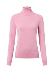 Franco Callegari Sweter z kaszmiru Kobiety Kaszmir różowy, XL. Czerwone golfy damskie Franco Callegari, xl, bez wzorów, z kaszmiru, bez ramiączek. Za 499.95 zł.