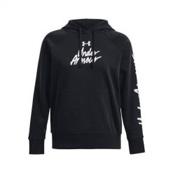 Bluza treningowa damska Under Armour Ua Rival Fleece Graphic Hdy. Czarne bluzy sportowe damskie Under Armour, xs. Za 379.99 zł.