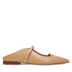 Klapki MALONE SOULIERS. Brązowe klapki damskie MALONE SOULIERS, bez wzorów, bez obcasa. Za 1,909.00 zł.