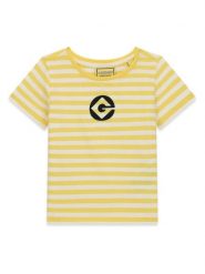 Guess Jeans T-Shirt K6YI27 K6649 Żółty Regular Fit. Żółte koszulki dziewczęce Guess Jeans, z bawełny. Za 89.99 zł.