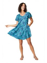 Ipanima Sukienka w kolorze turkusowym rozmiar: 38/40. Niebieskie sukienki damskie Ipanima, na co dzień, bez wzorów, klasyczne, bez kołnierzyka, bez ramiączek, mini, proste. Za 66.00 zł.