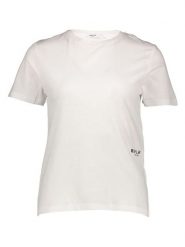 Replay Koszulka w kolorze białym rozmiar: L. Białe bluzki damskie Replay, l, bez wzorów, z bawełny, bez kołnierzyka, bez ramiączek. Za 104.64 zł.