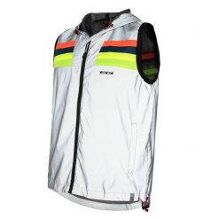 WOWOW - Sportowa Kurtka Rowerowa Unisex W Pełni Odblaskowa. Szare kurtki treningowe męskie WOWOW, l, bez wzorów, z materiału, rowerowe. Za 320.49 zł.