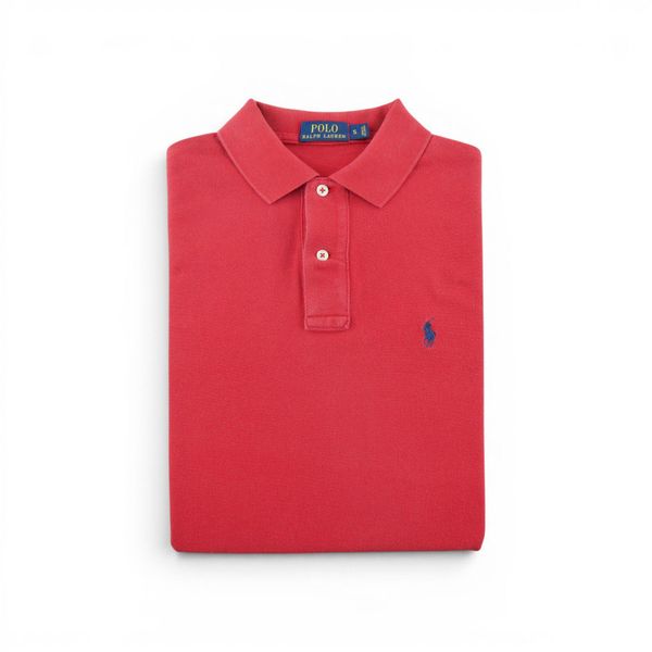 Second life - Polo Ralph Lauren koszulka męska z krótkim rękawem - Jak nowy. Czerwone koszulki polo męskie Ralph Lauren, l, bez wzorów, bez ramiączek. Za 127.76 zł.