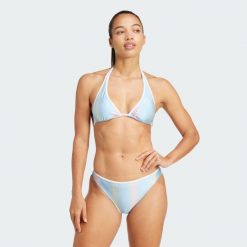 Bikini Tiro Neckholder. Białe bikini damskie Adidas, bez wzorów. W wyprzedaży za 205.65 zł.