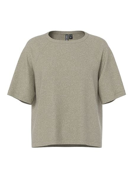 Pieces Koszulka "Bree" w kolorze beżowym rozmiar: L. Brązowe t-shirty damskie Pieces, l, bez wzorów, bez kołnierzyka. Za 69.75 zł.