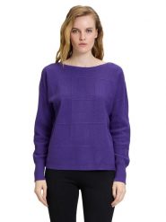 Betty Barclay Sweter w kolorze fioletowym rozmiar: 46. Różowe swetry klasyczne damskie Betty Barclay, ze splotem, bez kołnierzyka. Za 100.04 zł.