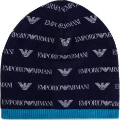 Czapka EMPORIO ARMANI - 404369 9P546 00535 Blue. Niebieskie czapki męskie Emporio Armani, z bawełny. W wyprzedaży za 219.00 zł.