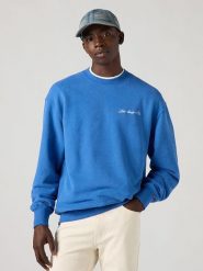 Levi's Bluza w kolorze niebieskim rozmiar: L. Niebieskie bluzy bez kaptura męskie Levi's, l, z bawełny. Za 167.28 zł.