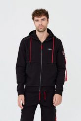 AERONAUTICA MILITARE Czarna bluza z kapturem. Czarne bluzy z kapturem męskie AERONAUTICA MILITARE, m. W wyprzedaży za 799.99 zł.