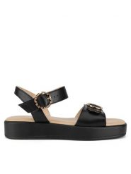 Lasocki Sandały ARC-3032-33 Czarny. Czarne sandały damskie Lasocki, bez wzorów, ze skóry, bez obcasa, na płaskiej podeszwie. Za 118.99 zł.