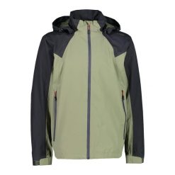 Kurtka męska turystyczna CMP 31Z5557. Czarne kurtki męskie CMP, l, bez wzorów, sportowe, bez kaptura. W wyprzedaży za 214.99 zł.