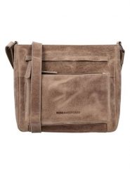 HIDE & STITCHES Skórzana torebka "Idaho" w kolorze jasnobrązowym - 27 x 23 x 7 cm rozmiar: onesize. Brązowe torebki klasyczne damskie HIDE & STITCHES, bez wzorów, z materiału, bez dodatków. Za 217.99 zł.