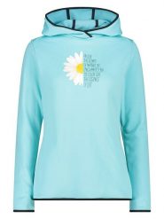 CMP Bluza polarowa w kolorze turkusowym rozmiar: 42. Niebieskie bluzy z kapturem damskie CMP, z materiału. Za 182.95 zł.