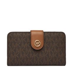 Portfel MICHAEL Michael Kors. Brązowe portfele damskie MICHAEL Michael Kors, bez wzorów. Za 479.99 zł.