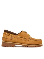 Timberland Półbuty Authentic Boat Shoe TB0A41Z77541 Brązowy jasny. Brązowe półbuty męskie Timberland, z nubiku, bez zapięcia. Za 859.99 zł.
