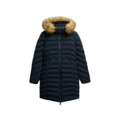 Parka dla kobiet Superdry Fuji. Niebieskie parki damskie Superdry., na zimę, bez wzorów. Za 633.05 zł.
