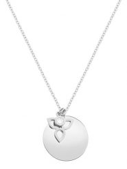 Tamaris Naszyjnik z zawieszką - dł. 45 cm rozmiar: onesize. Szare naszyjniki damskie Tamaris, ze stali. Za 108.99 zł.