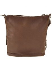 ORE10 Skórzana torebka "Ambly" w kolorze brązowym - 20 x 19 x 10 cm rozmiar: onesize. Brązowe torebki klasyczne damskie ORE10, bez wzorów, z materiału, bez dodatków. Za 130.99 zł.