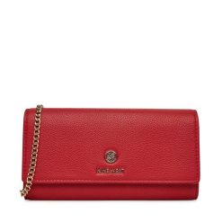 Torebka Nine West. Czerwone torebki wieczorowe Nine West, bez wzorów, wizytowe, bez kołnierzyka, bez ramiączek. Za 119.99 zł.