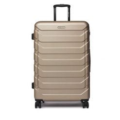 Walizka duża GINO ROSSI. Żółte walizki Gino Rossi, bez wzorów, duże. Za 299.99 zł.