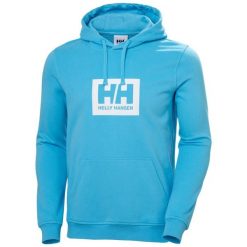 Bluza Helly Hansen Box. Niebieskie bluzy z kapturem męskie Helly Hansen, m. Za 361.50 zł.