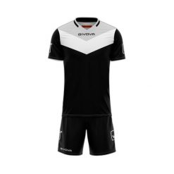 Komplet piłkarski Givova Kit Campo. Czarne szorty męskie Givova, xs, z materiału, na fitness i siłownię. Za 60.99 zł.