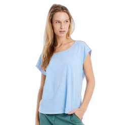 Koszulka damska Protest Prtnice. Niebieskie t-shirty damskie Protest, bez wzorów, z bawełny, bez kołnierzyka. Za 230.00 zł.