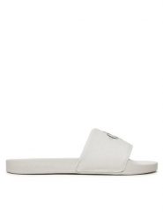 Calvin Klein Jeans Klapki YW0YW01835 Biały. Białe klapki damskie Calvin Klein Jeans, bez wzorów, z jeansu, bez obcasa. Za 109.99 zł.