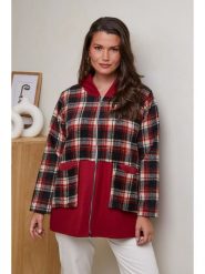 Curvy Lady Bluza w kolorze bordowym rozmiar: 48/50. Czerwone bluzy z kapturem damskie Curvy Lady. Za 119.40 zł.