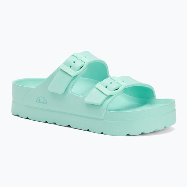 Klapki damskie Ellesse Beverly. Zielone klapki damskie Ellesse, bez wzorów, z gumy, bez obcasa. Za 46.99 zł.