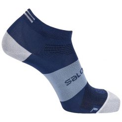 Skarpety sportowe Salomon Sonic Pro. Brązowe skarpetki damskie Salomon, bez wzorów. Za 20.00 zł.