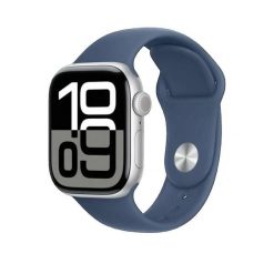Zegarek inteligentny Apple Watch Series 10 GPS + Cellular 42mm Srebrny. Niebieskie zegarki męskie Apple, srebrne. Za 2,601.35 zł.