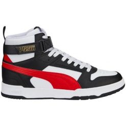 Buty Puma Rbd Game 385839 05 białe. Białe buty sportowe na co dzień męskie z gumy, bez zapięcia. Za 560.67 zł.