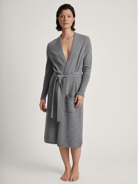 Calida Wełniana narzutka w kolorze szarym rozmiar: L. Szare kardigany damskie Calida, l, bez wzorów, z wełny. Za 522.14 zł.