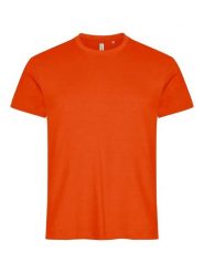 Clique Basic-T T-shirt męski dopasowany krój – blood orange. Brązowe t-shirty męskie CLIQUE, m, bez wzorów, z bawełny, bez kołnierzyka. Za 82.69 zł.