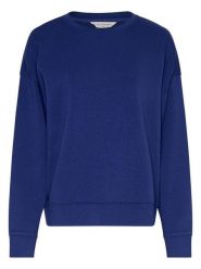 MOSS COPENHAGEN Bluza w kolorze granatowym rozmiar: M/L. Niebieskie bluzy bez kaptura damskie MOSS COPENHAGEN, l, z wiskozy. Za 130.99 zł.