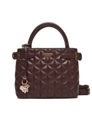 Guess Torebka Paisleigh HWQG98 83050 Brązowy. Brązowe torebki klasyczne damskie Guess, z aplikacjami, ze skóry, bez dodatków. Za 589.99 zł.