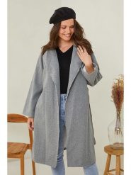 Curvy Lady Płaszcz przejściowy w kolorze szarym rozmiar: 44/46. Szare płaszcze damskie Curvy Lady, bez wzorów, klasyczne. Za 118.84 zł.