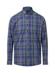 Finshley & Harding koszula biznesowa Mężczyźni Modern Fit Bawełna niebieski, 43. Niebieskie koszule męskie Finshley & Harding, m, bez wzorów, z bawełny, bez kołnierzyka, bez ramiączek. Za 159.95 zł.