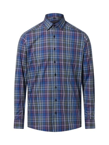 Finshley & Harding koszula biznesowa Mężczyźni Modern Fit Bawełna niebieski, 43. Niebieskie koszule męskie Finshley & Harding, m, bez wzorów, z bawełny, bez kołnierzyka, bez ramiączek. Za 159.95 zł.