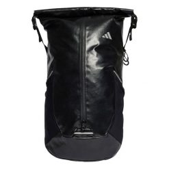 Plecak AP/Syst. Czarne plecaki damskie Adidas, bez wzorów, z materiału. W wyprzedaży za 274.45 zł.