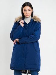 BIG STAR Parka w kolorze ciemnoniebieskim rozmiar: S. Niebieskie parki damskie Big Star, s, bez wzorów. Za 114.17 zł.